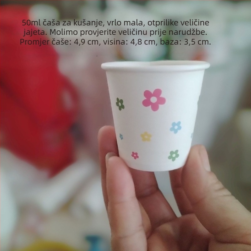 Jednokratne mini papirnate čaše za degustaciju, 30–50 ml