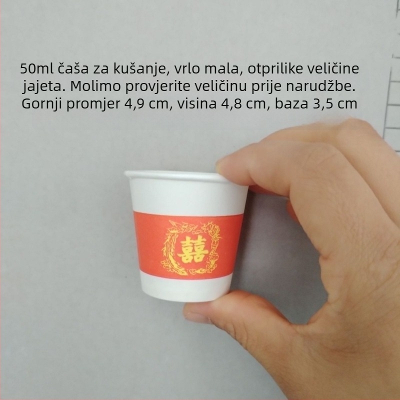 Jednokratne mini papirnate čaše za degustaciju, 30–50 ml