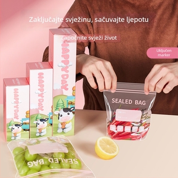 Zatvorive vrećice za hranu, vrećice za očuvanje svježine u kuhinji, samozatvarajuće plastične vrećice za skladištenje i zamrzavanje