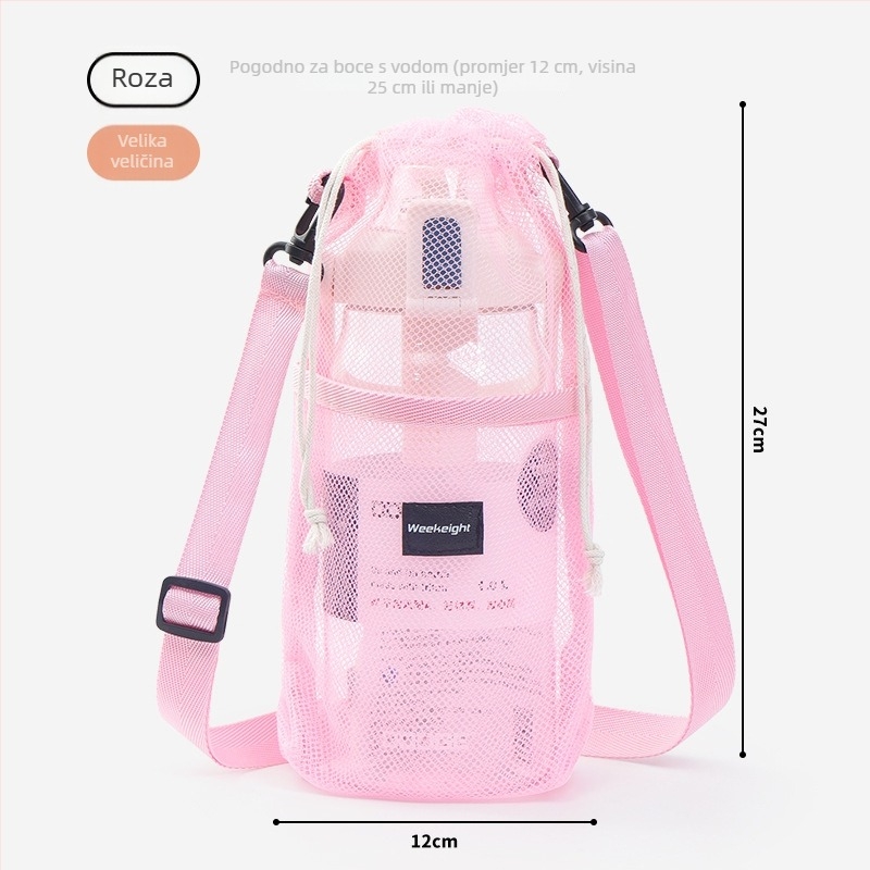 Vanjska futrola za bocu vode s remenom, crossbody dizajn za planinarenje i alpinizam, izolirana, otpornost na padove, univerzalna