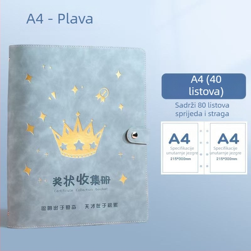 Zbirka certifikata A4/A3 za učenike