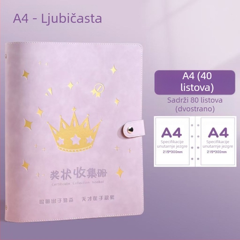 Zbirka certifikata A4/A3 za učenike