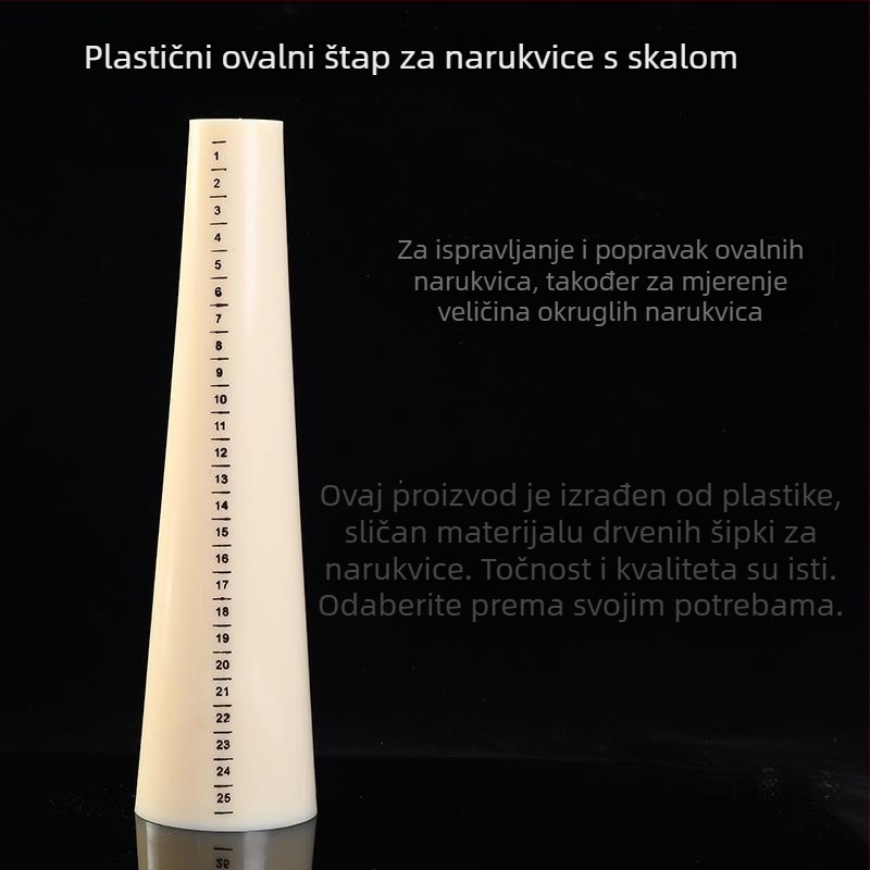 Alat za mjerenje veličine narukvice i obima zgloba, mjerni štapić za veličinu prstena, probno nošenje i korekcija kružnog oblika