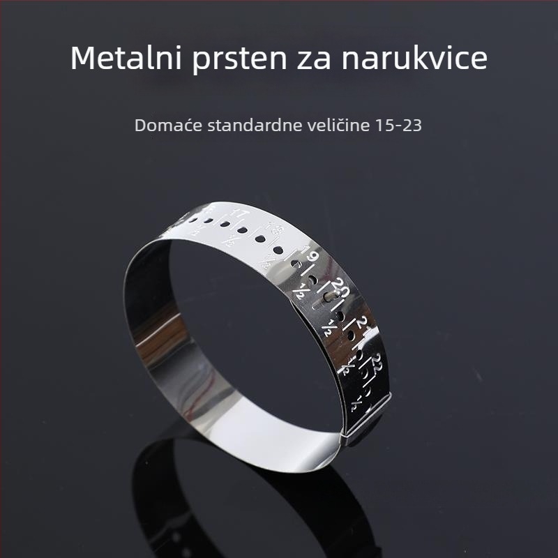 Alat za mjerenje veličine narukvice i obima zgloba, mjerni štapić za veličinu prstena, probno nošenje i korekcija kružnog oblika