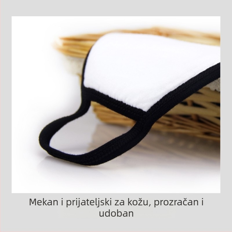 Pamukasta maska protiv prašine, stilizirana unisex maska za zimu, crna, za vožnju biciklom, debela i periva