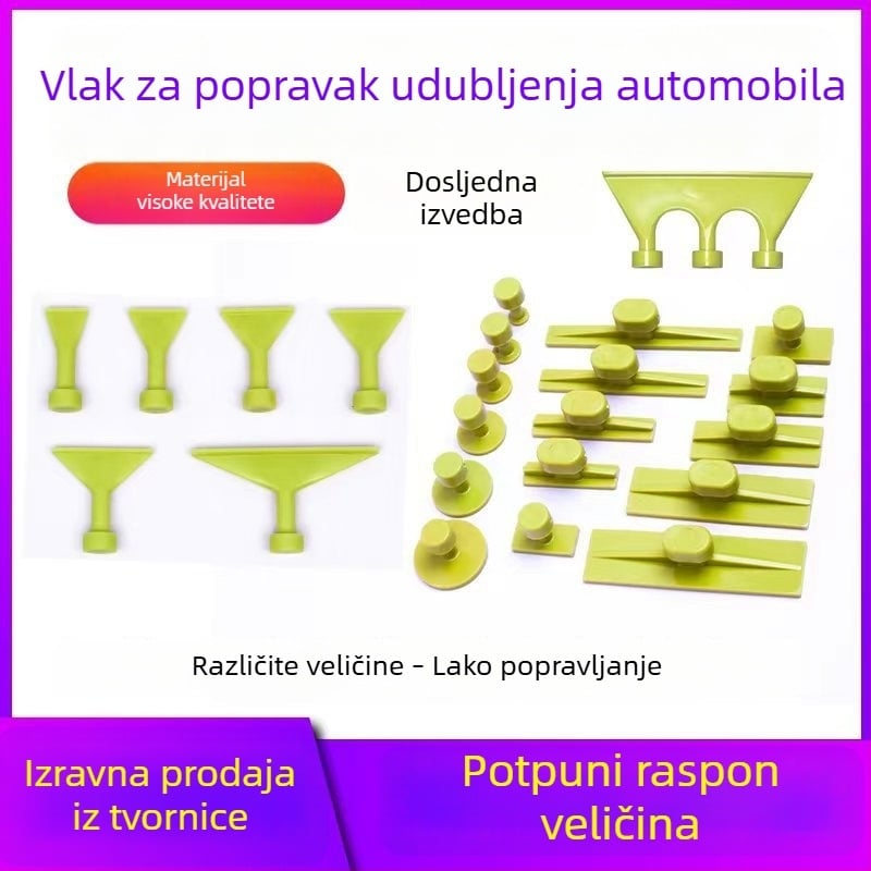 Set alata za popravak udubljenja karoserije automobila, set izvlačivača, bez ogrebotina