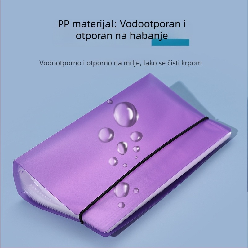 Plastična knjiga za štednju novca, kapacitet 200 kovanica, veličina A6