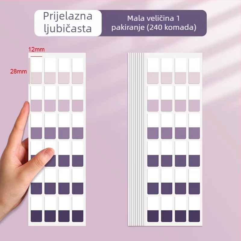 A4 gradijentni višeslojni folder s klipsom, deblji, lagan za nošenje, velik kapacitet, vodootporan za ispitne materijale