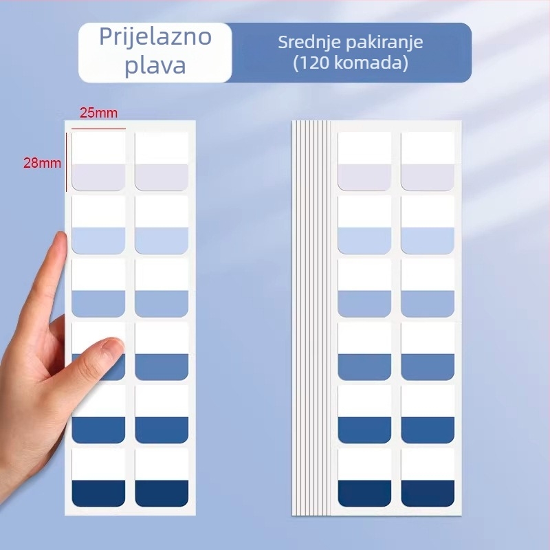 A4 gradijentni višeslojni folder s klipsom, deblji, lagan za nošenje, velik kapacitet, vodootporan za ispitne materijale