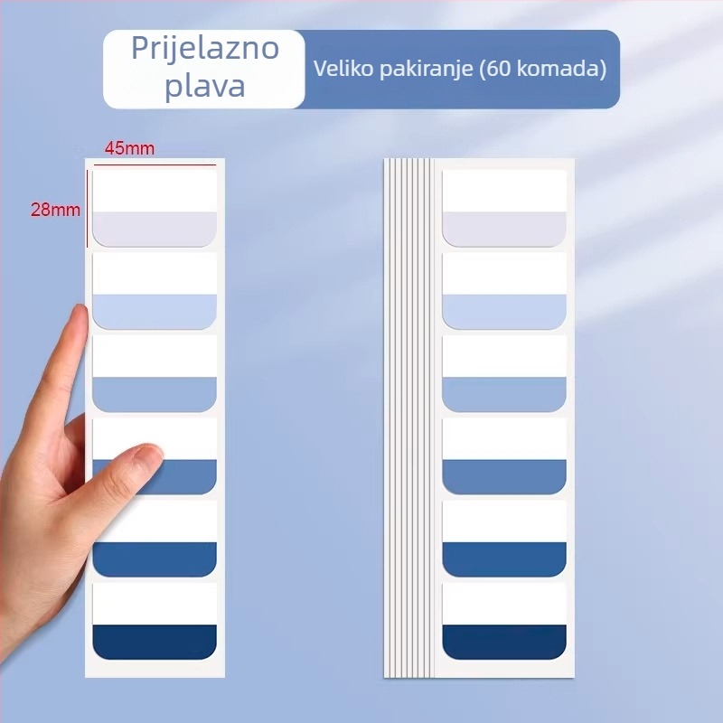 A4 gradijentni višeslojni folder s klipsom, deblji, lagan za nošenje, velik kapacitet, vodootporan za ispitne materijale