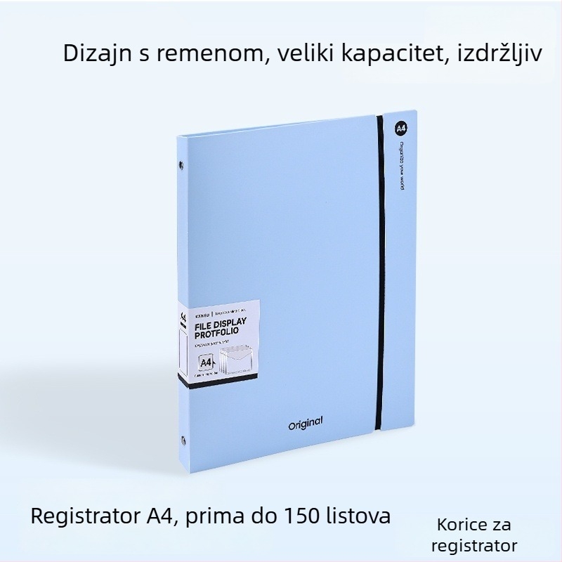 A4 prozirna mapa za dokumente, minimalističkog dizajna, dimenzije 32,3×26,5 cm
