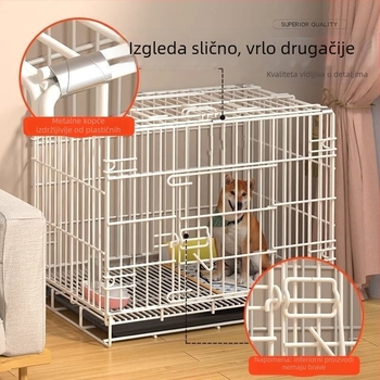 Unutarnja kutija za pse s ugrađenim toaletom za male i srednje pse (Teddy, Corgi, Bichon), velika kućna kućica za ljubimce i kutija za mačke