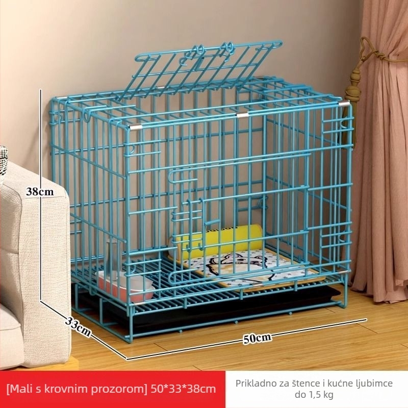 Unutarnja kutija za pse s ugrađenim toaletom za male i srednje pse (Teddy, Corgi, Bichon), velika kućna kućica za ljubimce i kutija za mačke