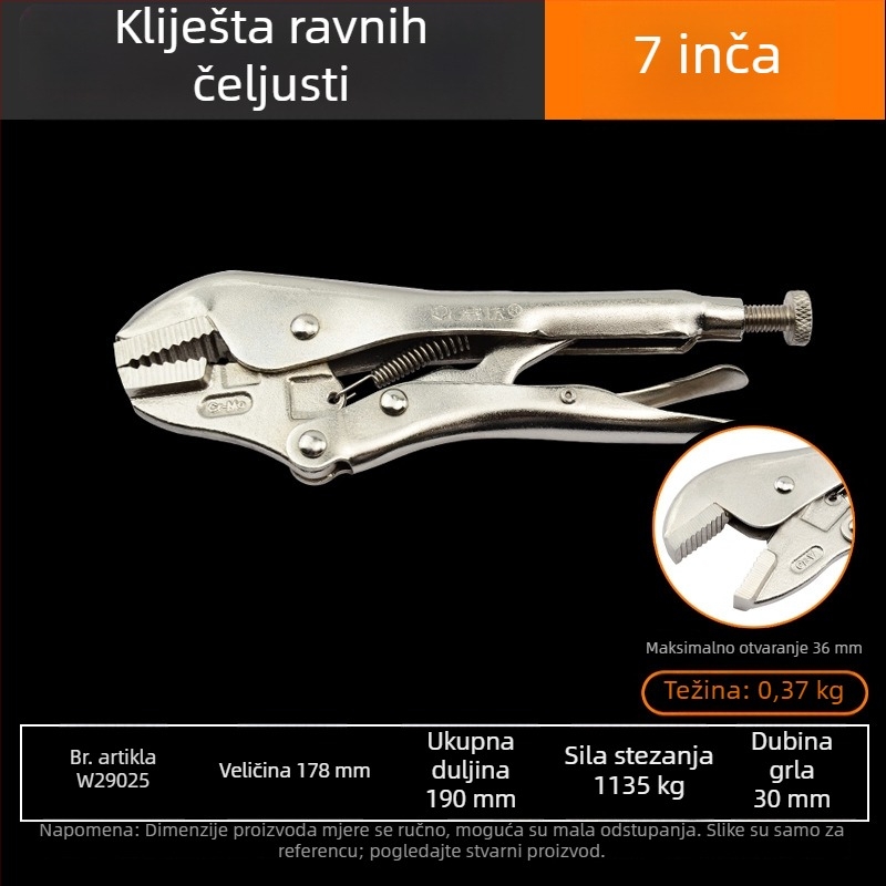 Weida industrijske razine teške kliješta – višenamjenske kliješta i univerzalne cijevne kliješta za stolariju, ručno brtvljenje, kružni otvor, 10 inča