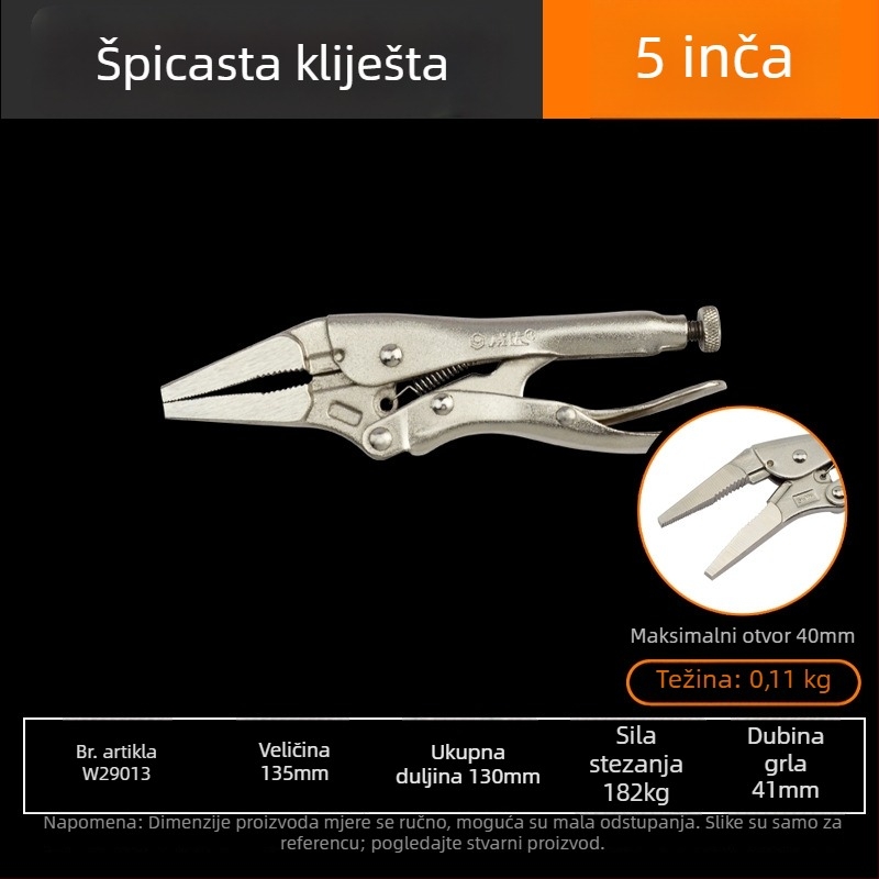 Weida industrijske razine teške kliješta – višenamjenske kliješta i univerzalne cijevne kliješta za stolariju, ručno brtvljenje, kružni otvor, 10 inča