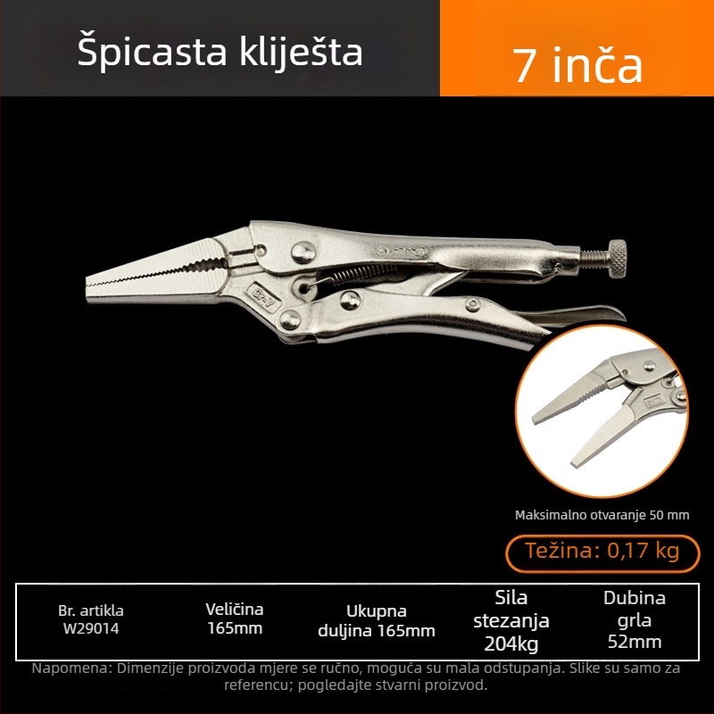 Weida industrijske razine teške kliješta – višenamjenske kliješta i univerzalne cijevne kliješta za stolariju, ručno brtvljenje, kružni otvor, 10 inča