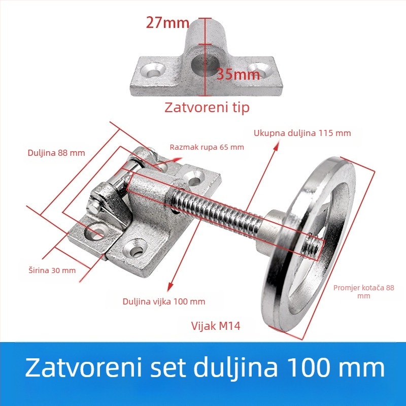 Panta i ručna kotačić za vrata pećnice