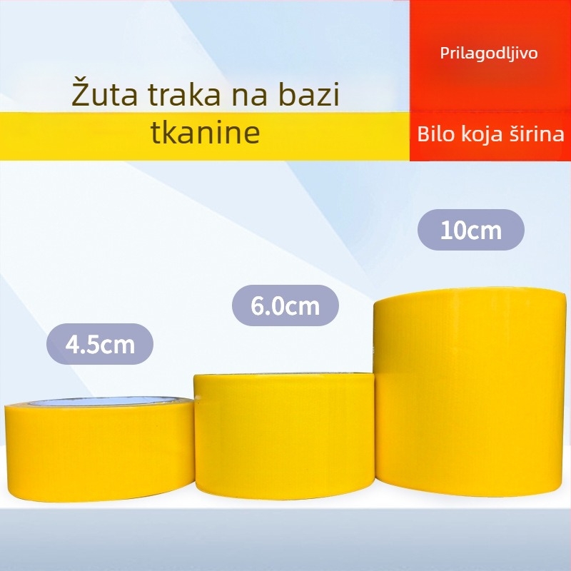 Višebojna jednostrano vodootporna traka za tepihe s jakom prijanjanju, DIY dekoraciju, crvena i crna