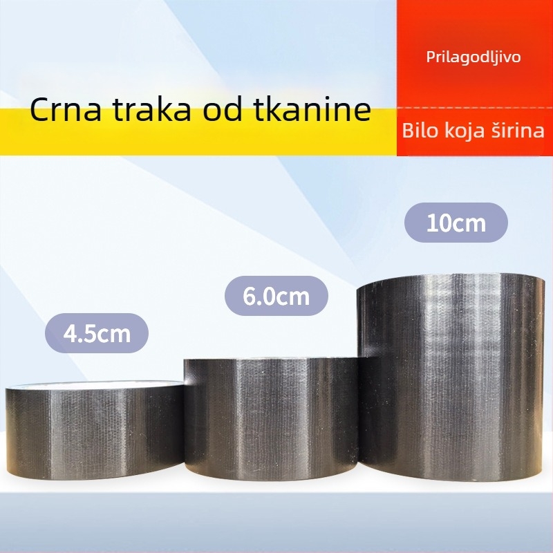 Višebojna jednostrano vodootporna traka za tepihe s jakom prijanjanju, DIY dekoraciju, crvena i crna