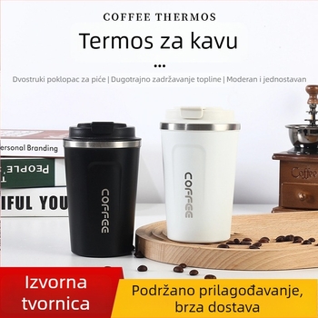 Druga generacija nehrđajućeg čelika šalica za kavu s prikazom temperature, prijenosna automobilska termos šalica, prilagodljiv logo, poklon