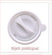 Šalica za doručak od borosilikatnog stakla s poklopcem, za kavu, mlijeko ili sok, uz mogućnost tiska uzorka