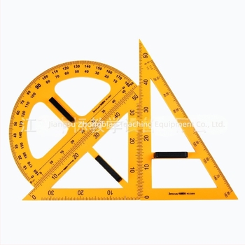 Magnetski nastavni geometrijski set: veliki trokutasti ravnalo, ravnalo, kružilo i kutomjer
