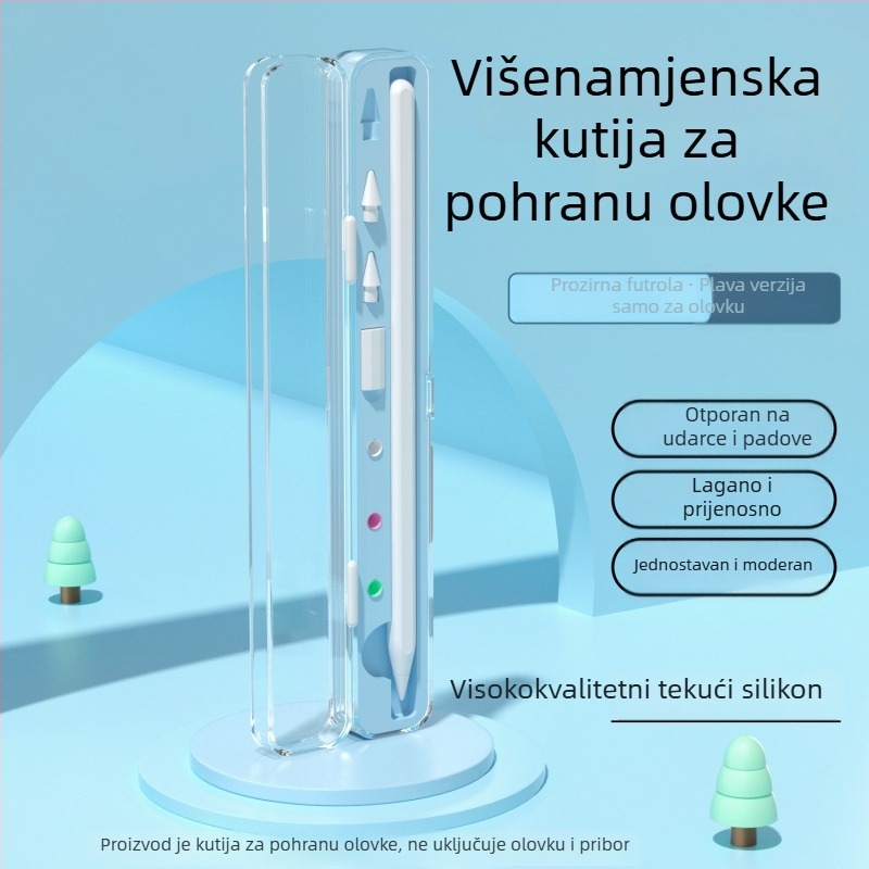 Kompaktna kutija za kapacitivno pero za iPad Apple Pencil, pohrana, univerzalno Pro 2 Gen