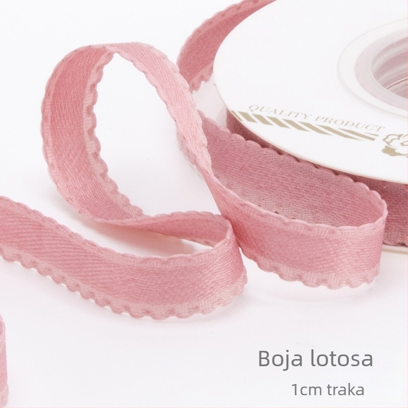 1 cm jednobojna vrpca s mašnicom – DIY materijal za pakiranje poklona, bukete i ukrase
