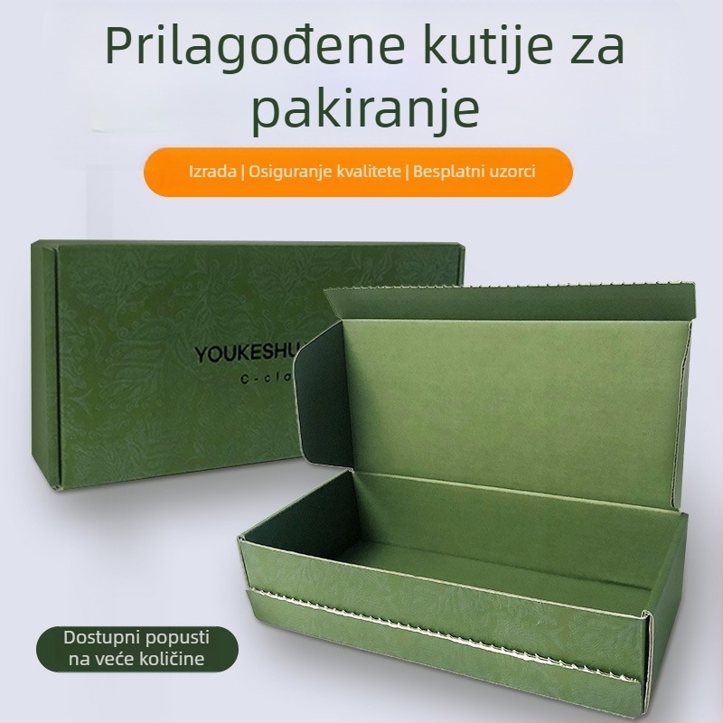 Prilagođena kutija s ladicom za kozmetiku i dodatke za parfeme, kutija od Kraft papira s logom po narudžbi, mala serija