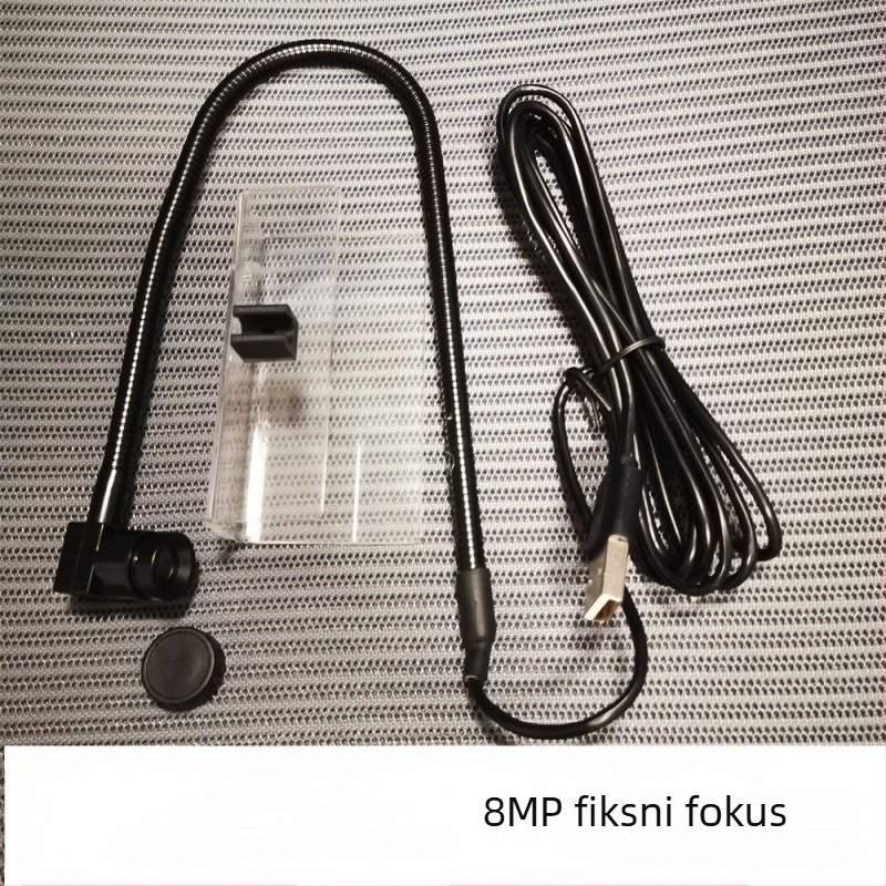 8MP USB web kamera s ugrađenim mikrofonom, automatsko fokusiranje, 1600x1200 pri 30fps, bez upravljačkih programa, USB 2.0, za stolno računalo.