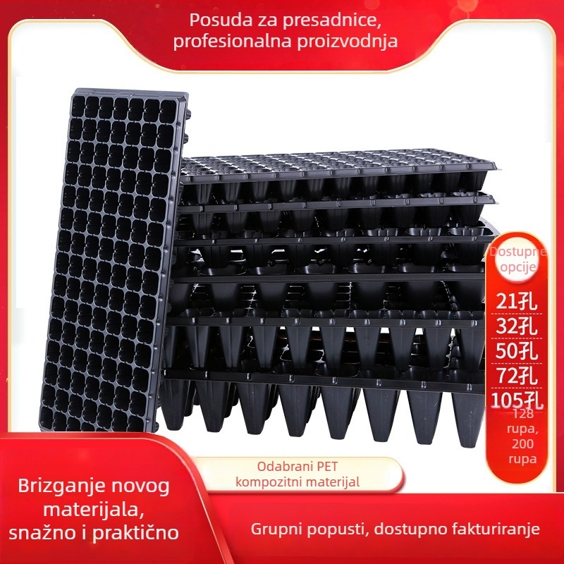 Plastična posuda za sjetvu za povrće i cvijeće, kutija za razmnožavanje