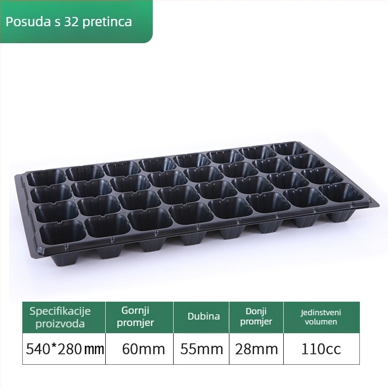 Plastična posuda za sjetvu za povrće i cvijeće, kutija za razmnožavanje