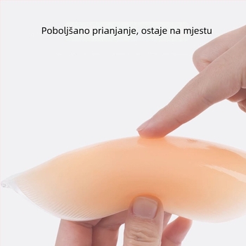 Silikonske podloške za grudi za žene, push-up, nevidljive, za male ili plosnate grudi, bez naramenica, zadebljane