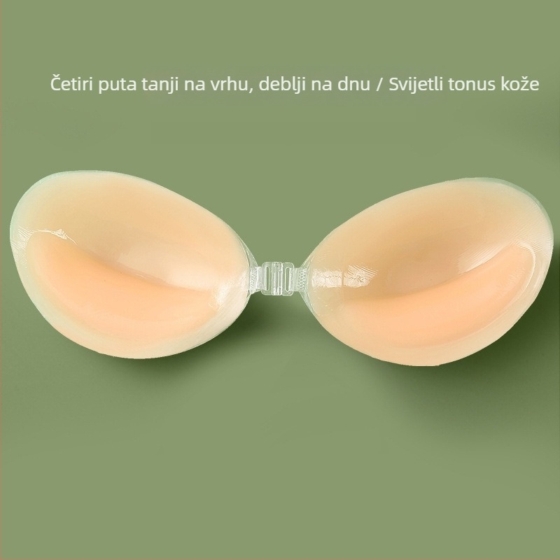 Silikonske podloške za grudi za žene, push-up, nevidljive, za male ili plosnate grudi, bez naramenica, zadebljane