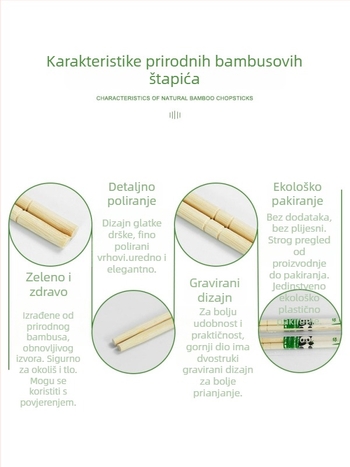 Jednokratne bambus štapići za restorane i kućnu uporabu, masovno pakiranje