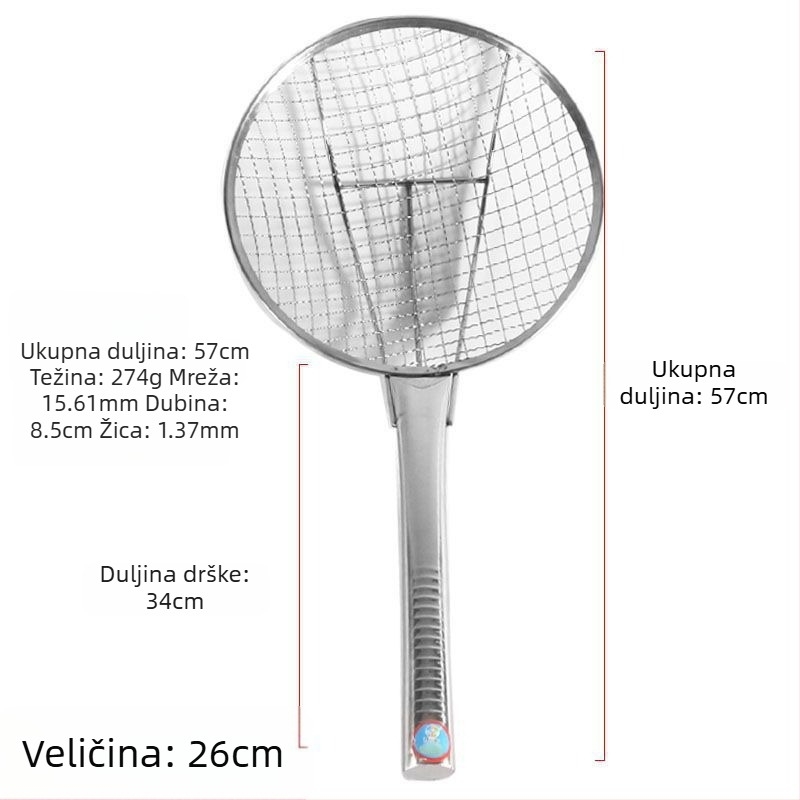 Nehrđajući čelik, sito s velikim otvorima i ultra-tankom mrežom za kuhinju