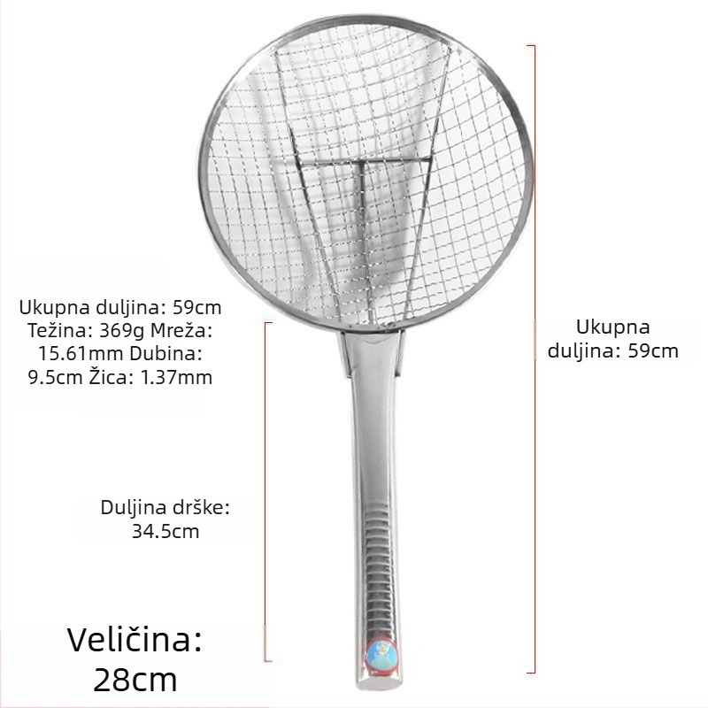 Nehrđajući čelik, sito s velikim otvorima i ultra-tankom mrežom za kuhinju