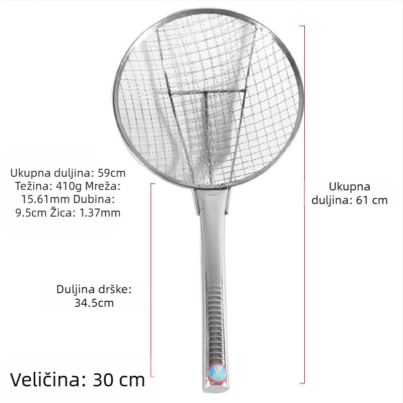 Nehrđajući čelik, sito s velikim otvorima i ultra-tankom mrežom za kuhinju