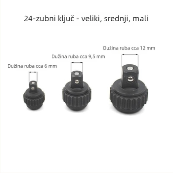 Set alata za kasetni ključ s 72 zuba i torbom za pribor