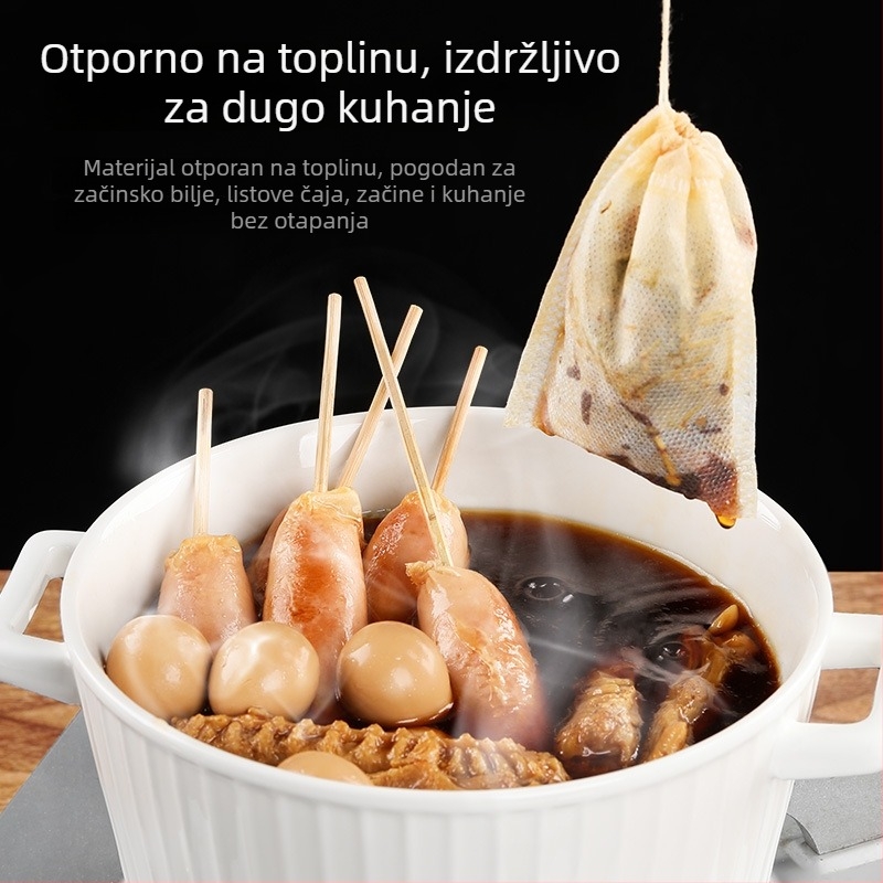 Jednokratna vrećica od netkanog materijala za čaj – filtrirajuća vrećica za čaj, juhe i biljne dekocije