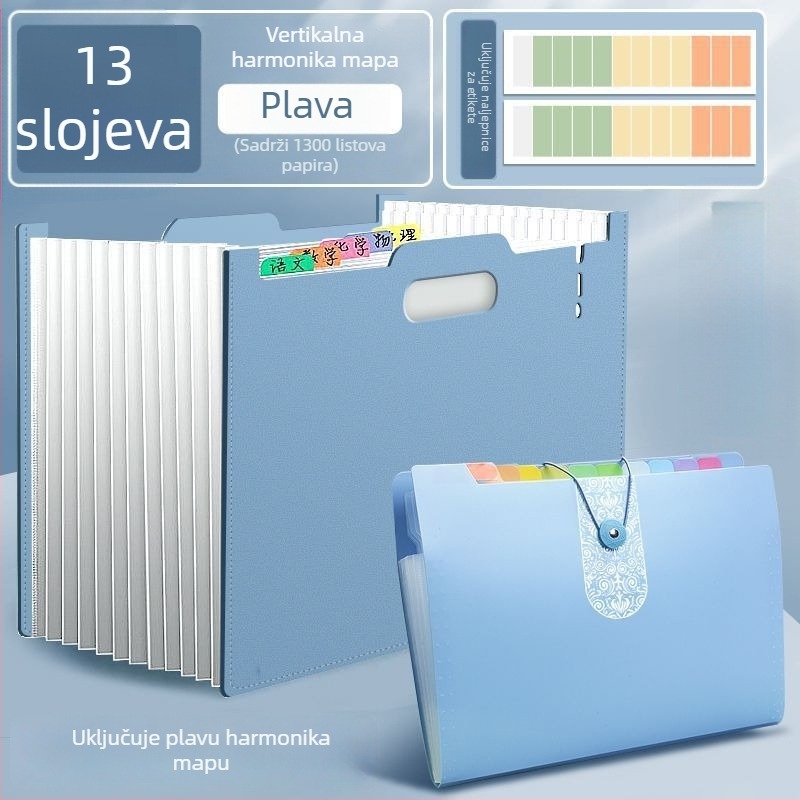 Akordeonska mapa za učenike — organizator dokumenata