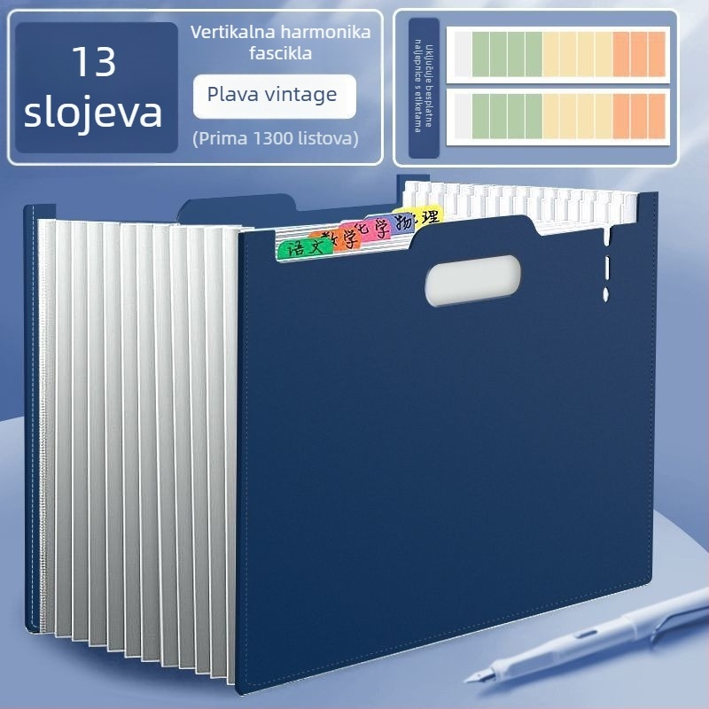 Akordeonska mapa za učenike — organizator dokumenata