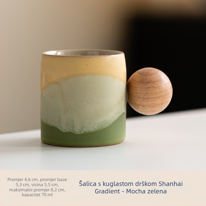 Set keramičkih šalica za kavu u japanskom stilu, šalice za poslijepodnevni čaj i dar
