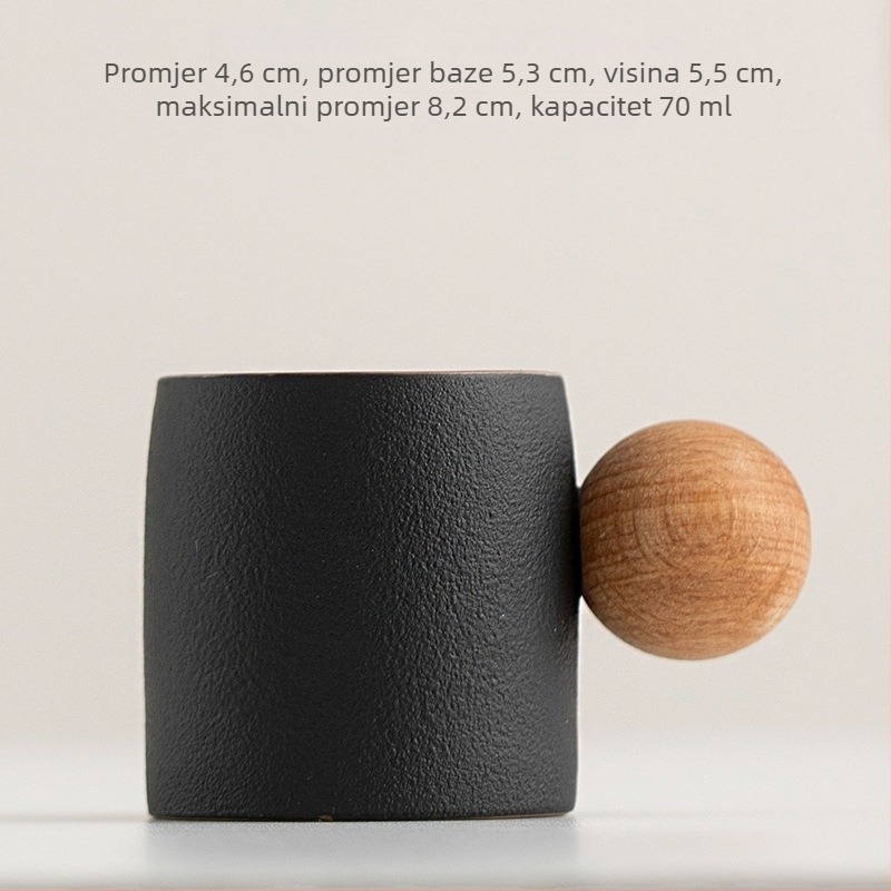Set keramičkih šalica za kavu u japanskom stilu, šalice za poslijepodnevni čaj i dar