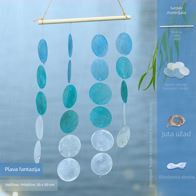 Set silikonskih kalupa za epoxy DIY – zvončić na vjetar s dvije rupe, ukras za vrata i balkon