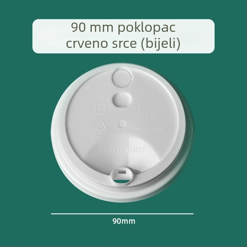 Ding Shan U-oblik čaše za mliječni čaj, promjer 90 mm, jednokratna plastična čaša za sokove i napitke, ubrizgano oblikovanje, kapacitet 500–700 ml, mogućnost prilagođene štampe logotipa