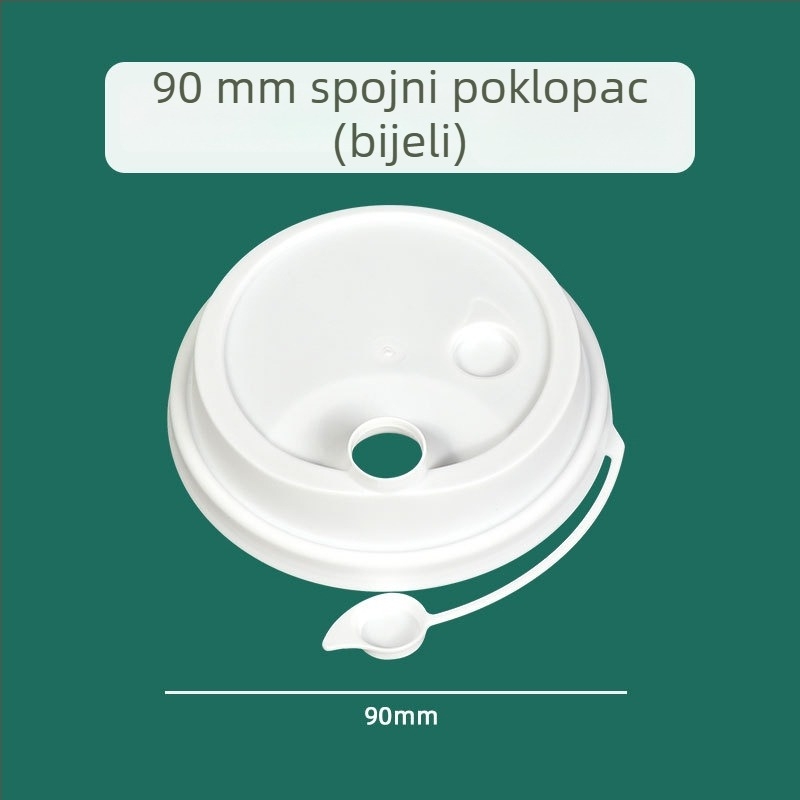 Ding Shan U-oblik čaše za mliječni čaj, promjer 90 mm, jednokratna plastična čaša za sokove i napitke, ubrizgano oblikovanje, kapacitet 500–700 ml, mogućnost prilagođene štampe logotipa