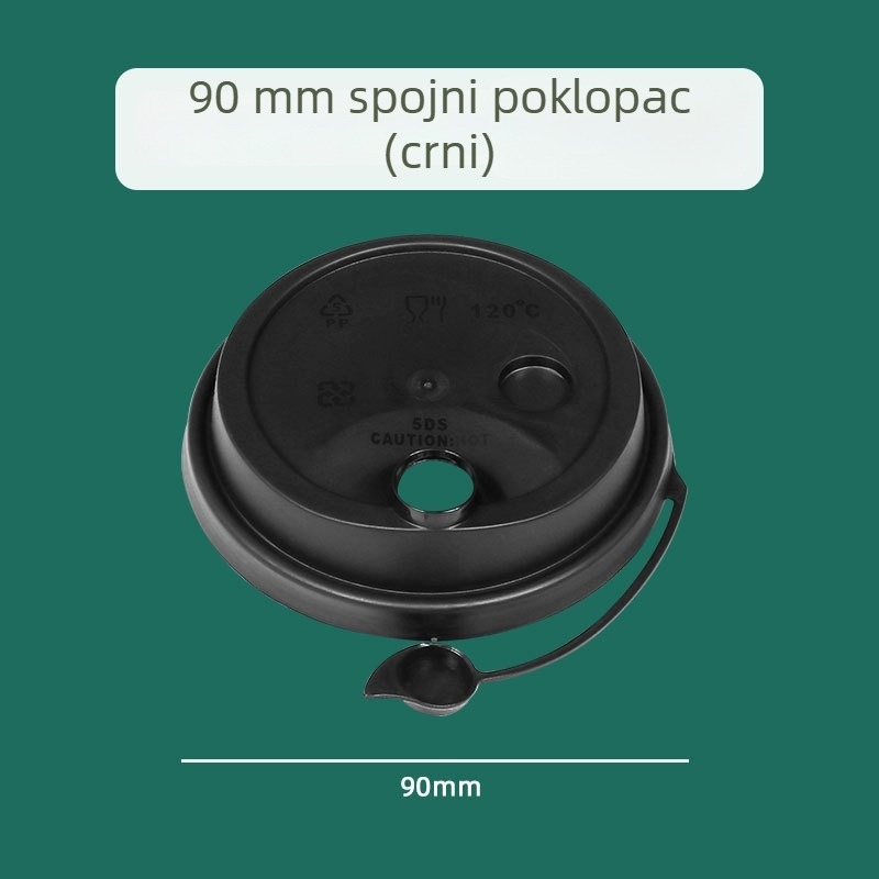 Ding Shan U-oblik čaše za mliječni čaj, promjer 90 mm, jednokratna plastična čaša za sokove i napitke, ubrizgano oblikovanje, kapacitet 500–700 ml, mogućnost prilagođene štampe logotipa