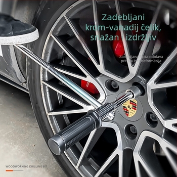 Produženi teški L-oblik ključ za matice kotača automobila