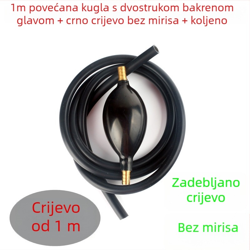 Pribor za čajnu ceremoniju: drenažna kugla sa silikonskom cijevi i bakrenim priključkom, čajnik i posuda za čajne taloge
